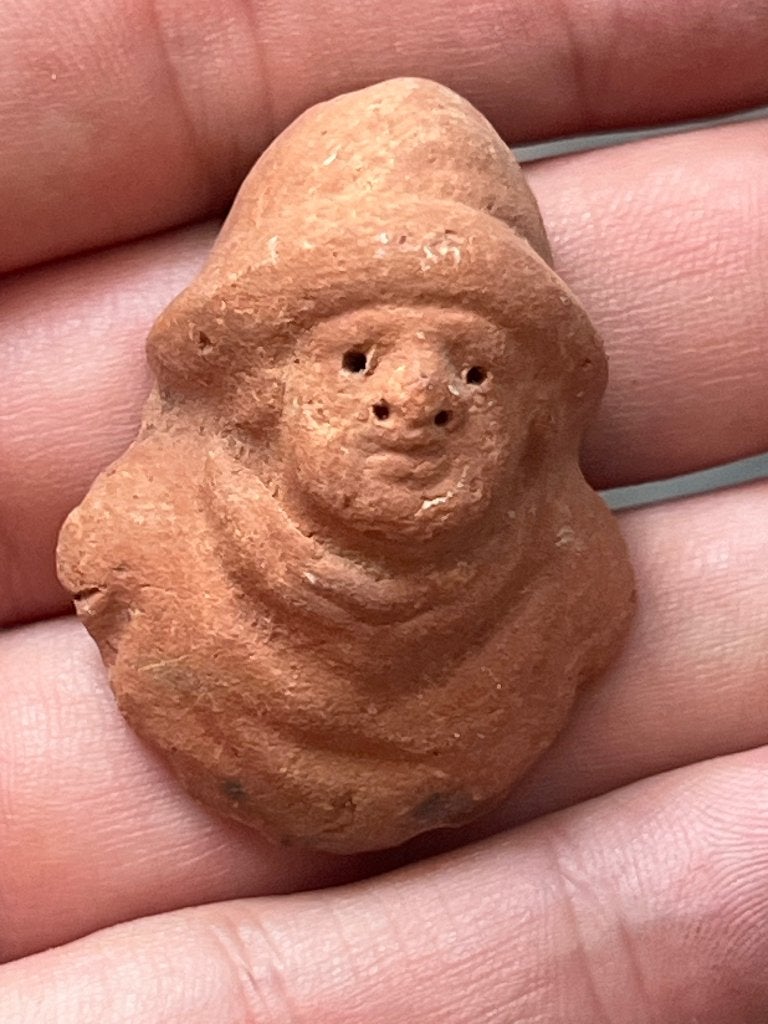 Antiek terracotta hoofdje/buste, Verzenden, Gebruikt