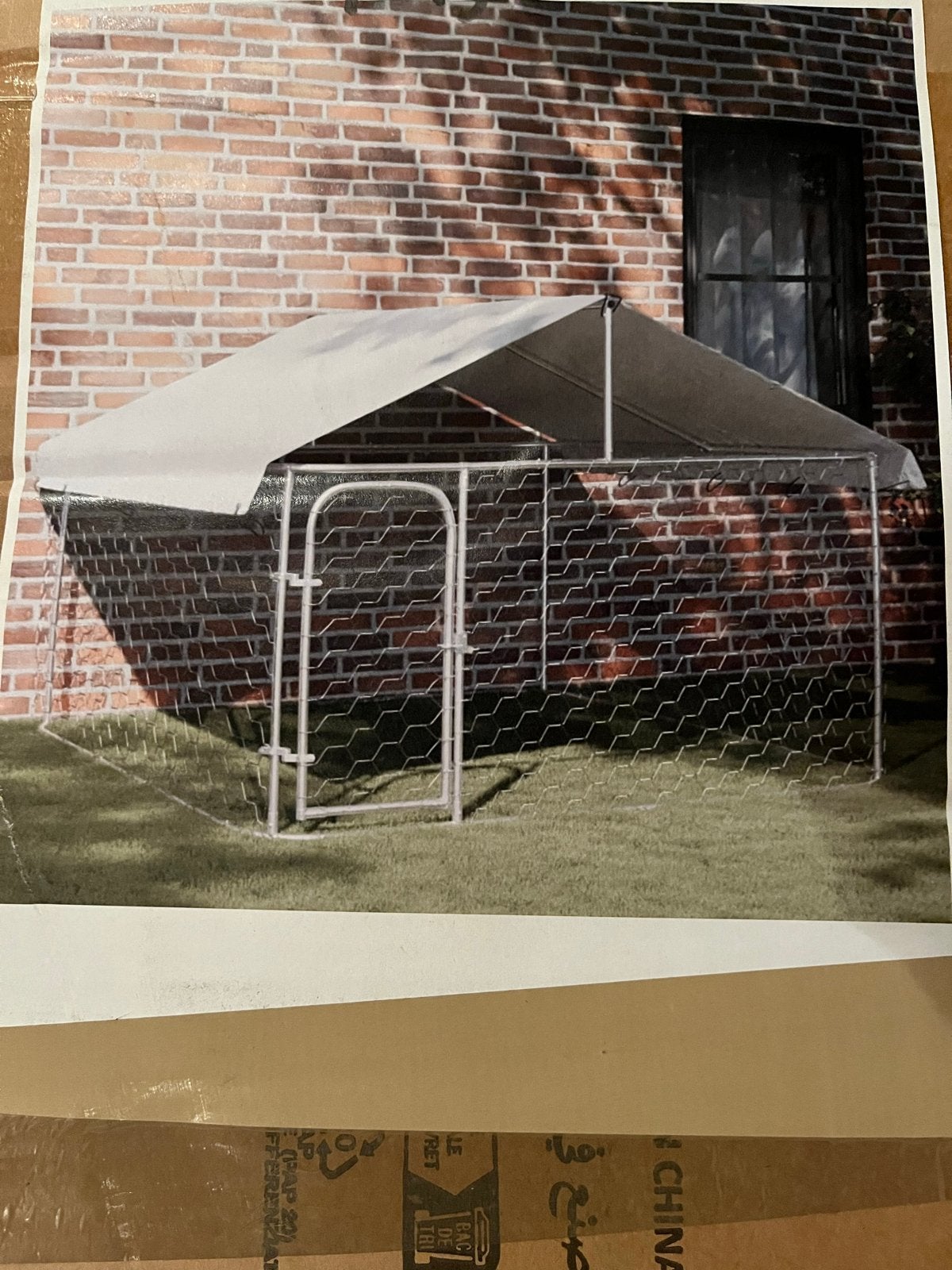 Hondenkennel vidaXL, Dieren en Toebehoren, Ophalen of Verzenden, Nieuw, 110 cm of meer, 100 cm of meer