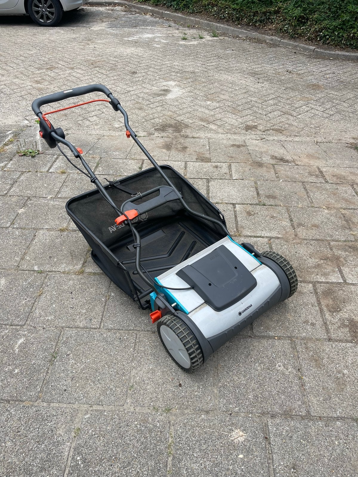 Gardena 380 EC Elektrische Kooimesmaaier/Grasmaaier, Ophalen, Gebruikt, Elektrische grasmaaier, Opvangzak