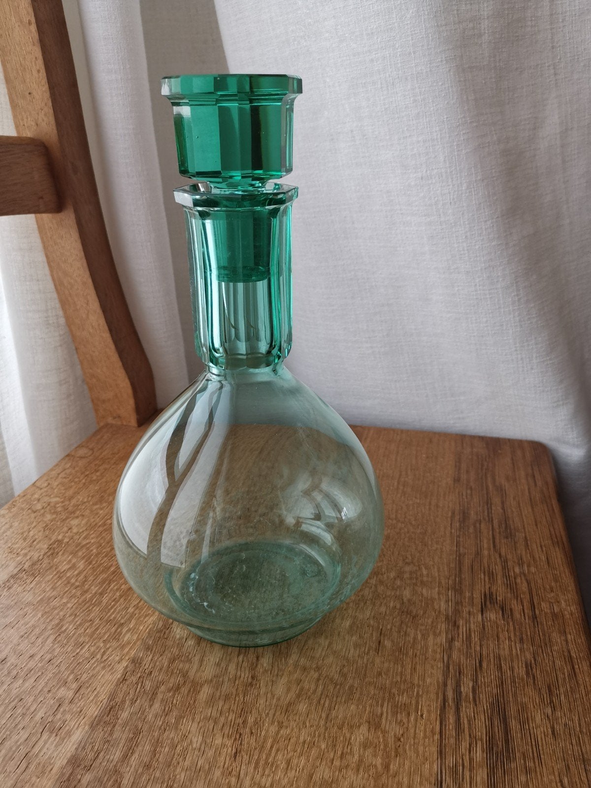 Karaf van A.D. Copier (Leerdam) - Groen Glas, Ophalen of Verzenden
