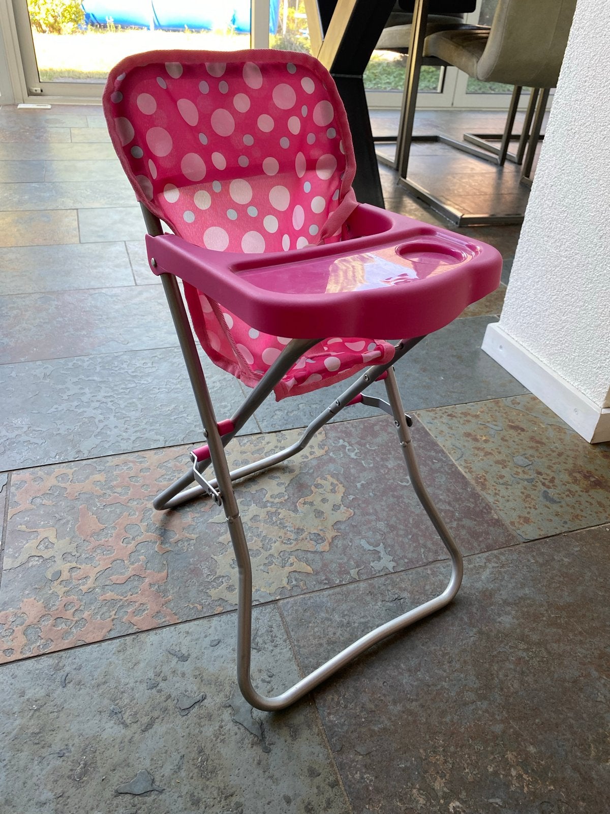 Roze poppenstoel in goede staat, Kinderen en Baby's, Speelgoed | Poppen, Ophalen, Zo goed als nieuw, Overige typen