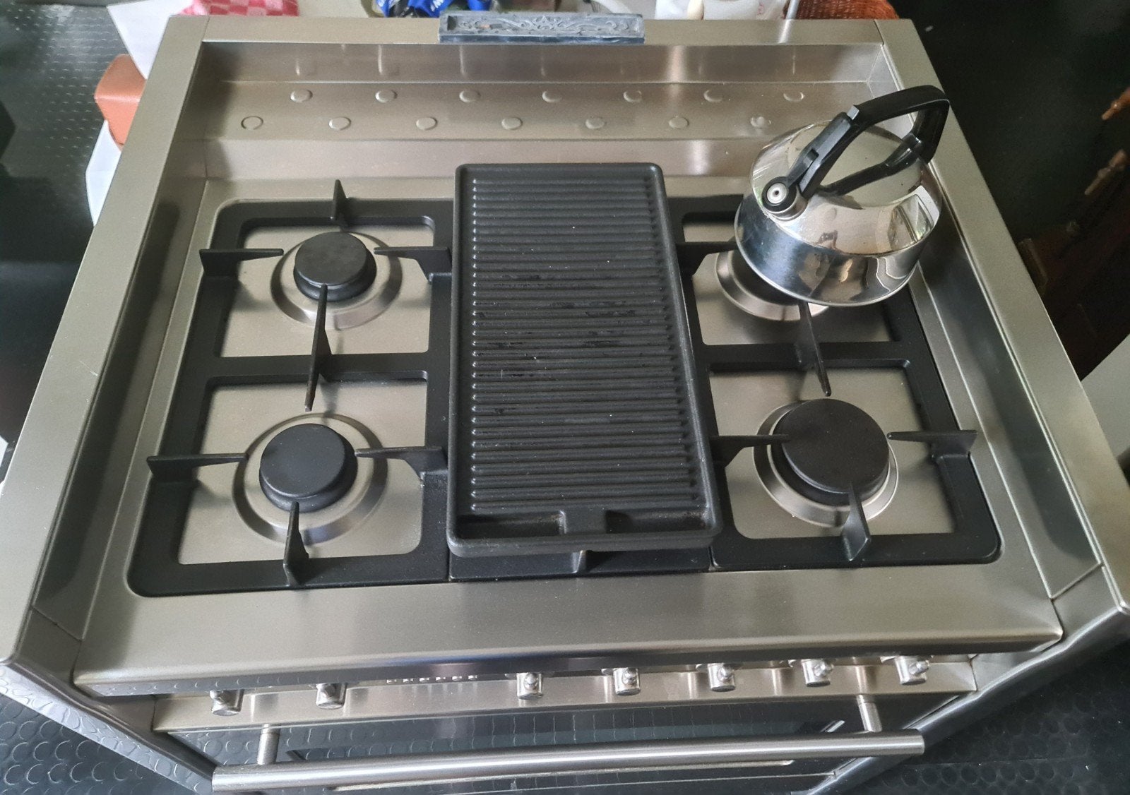 Solitaire SOH 9753 RVS Gasfornuis+oven, Ophalen, 60 cm of meer, Zo goed als nieuw, Gas