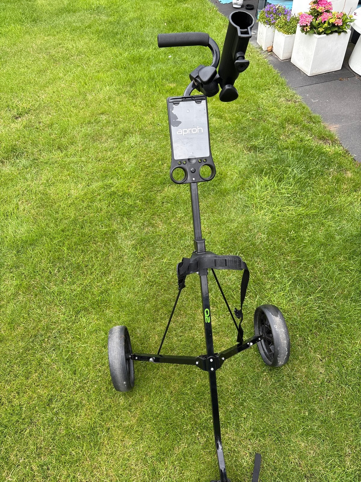 Apron Golfkar - Handige 2-wiel Golftrolley compact, Ophalen, Zo goed als nieuw, Golfkar, Overige merken