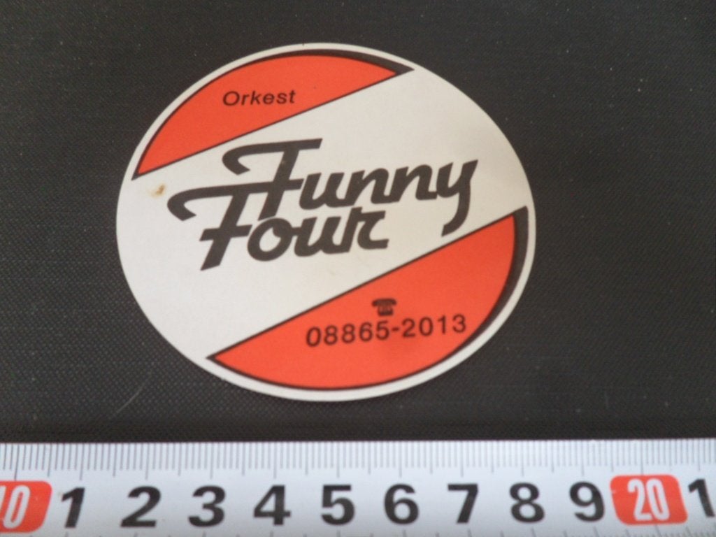 sticker Zeeland Orkest FUNNY FOUR  08865-2013, Ophalen of Verzenden, Zo goed als nieuw