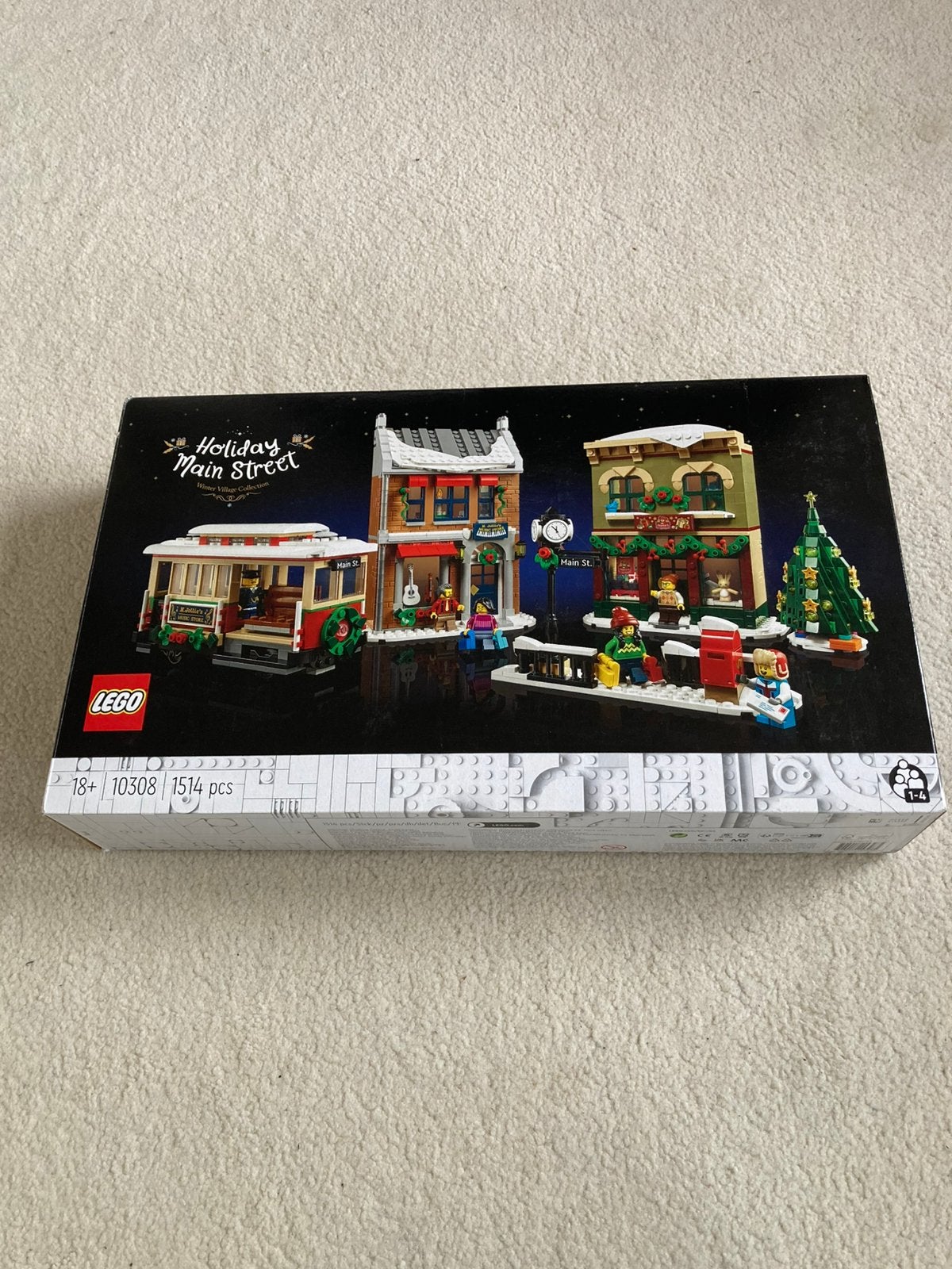 Lego 10308 Icons Kerst dorpsstraat Winter NIEUW in doos, Ophalen of Verzenden, Nieuw