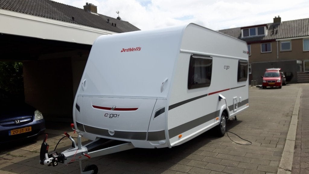 Caravan Dethleffs C'go 475EL, Treinzit, Tot en met 3, Particulier, 2 aparte bedden