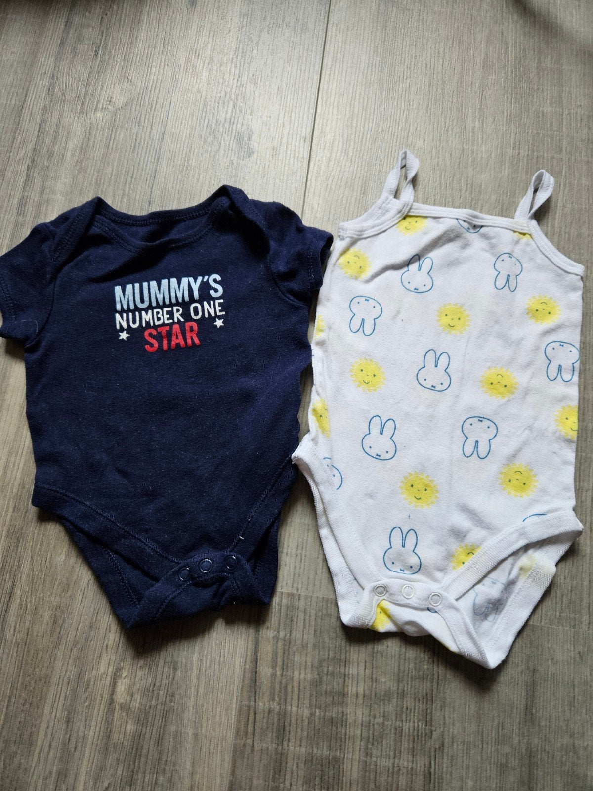 2 Rompertjes Maat 62/68 - Zo goed als nieuw, Ophalen of Verzenden, Zo goed als nieuw, Jongetje of Meisje, Nacht- of Onderkleding