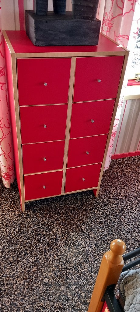 GEZOCHT : LADEKAST IKEA ROBIN rood, blauw of wit, Ophalen, 5 laden of meer, 50 tot 100 cm, Zo goed als nieuw