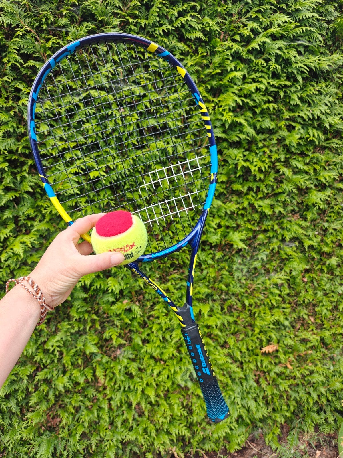 Kinder tennisracket Babolat met bal en hoes, Ophalen of Verzenden