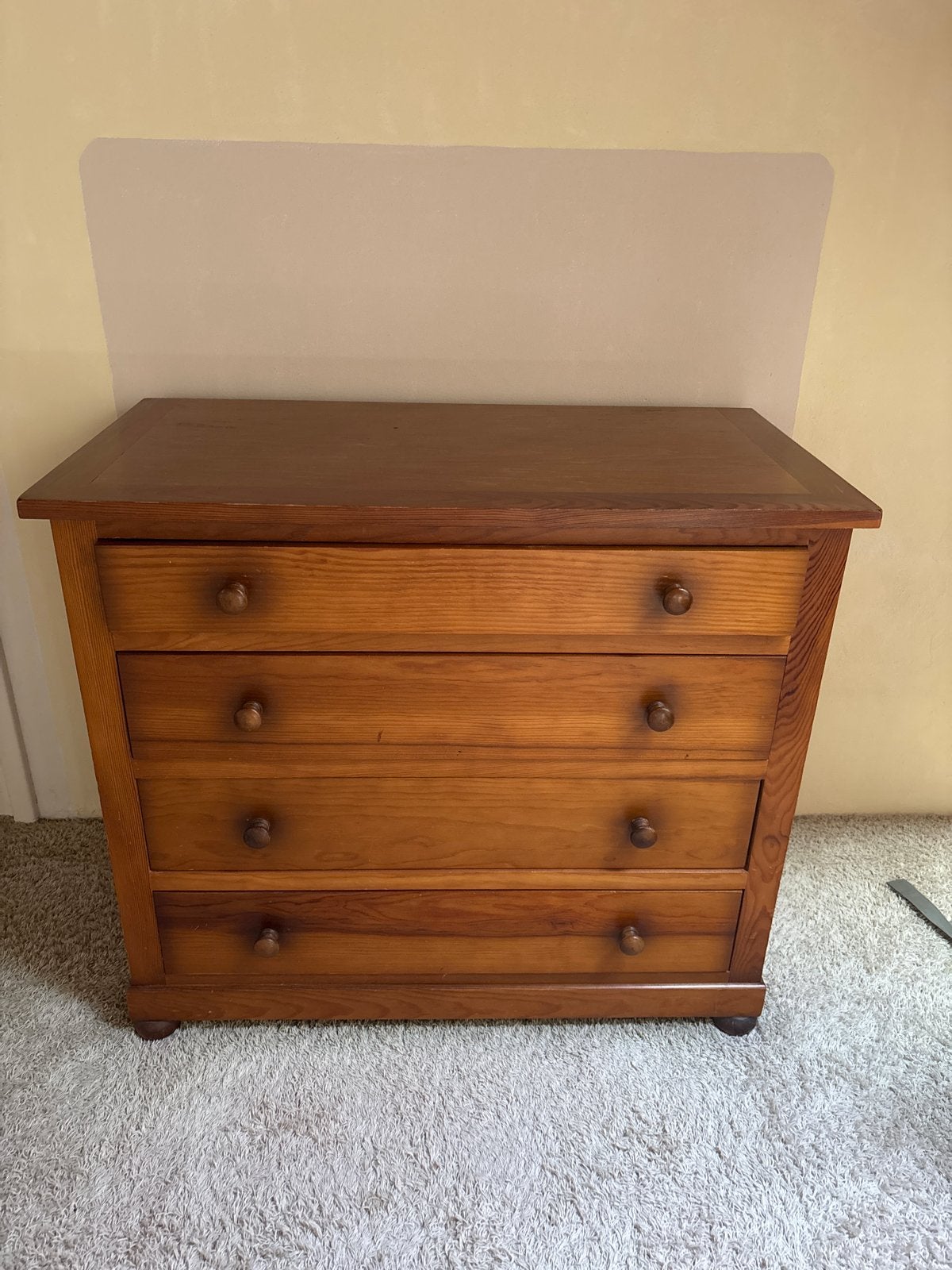 Houten Ladekast / Commode - 82x94x50 cm, Huis en Inrichting, Kasten | Ladekasten, Ophalen, Gebruikt, 50 tot 100 cm, 3 of 4 laden
