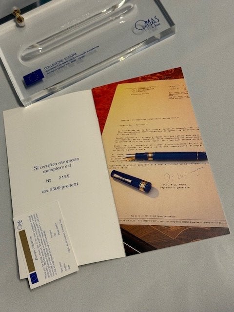 OMAS EUROPA COLLECTION FOUNTAIN PEN LIMITED EDITION, Verzamelen, Ophalen of Verzenden, Nieuw, Balpen, Overige merken