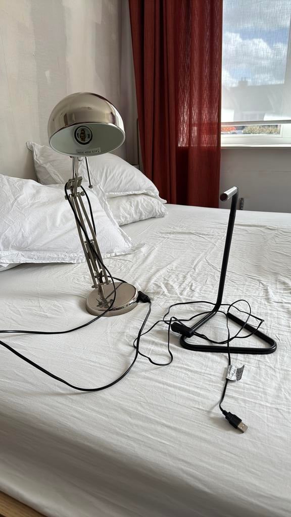 Twee tafel lampjes. Afzonderlijk te koop en af te halen, Ophalen of Verzenden, Zo goed als nieuw, Minder dan 50 cm