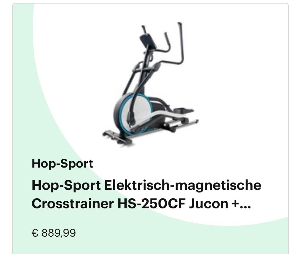 Cross trainer, Ophalen, Zo goed als nieuw, Crosstrainer, Metaal