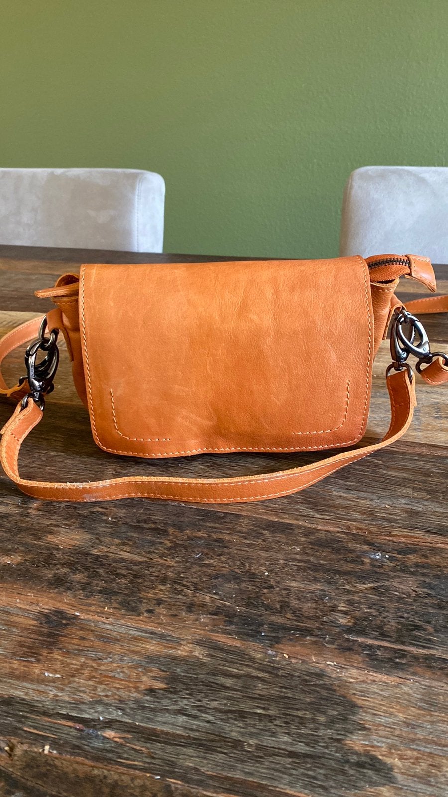 Chabo bag crossbody tasje, Sieraden, Tassen en Uiterlijk, Tassen | Schoudertassen, Overige merken, Bruin, Ophalen of Verzenden