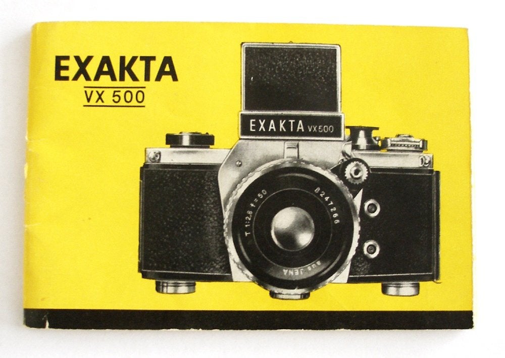 Brochure: Exakta Varex 500 en Pentacon balg, Ophalen of Verzenden, 1960 tot 1980, Fototoestel