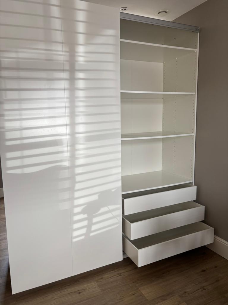 IKEA PAX kast 200x58x236 wit, Huis en Inrichting, Ophalen, 150 tot 200 cm, Zo goed als nieuw, 50 tot 75 cm