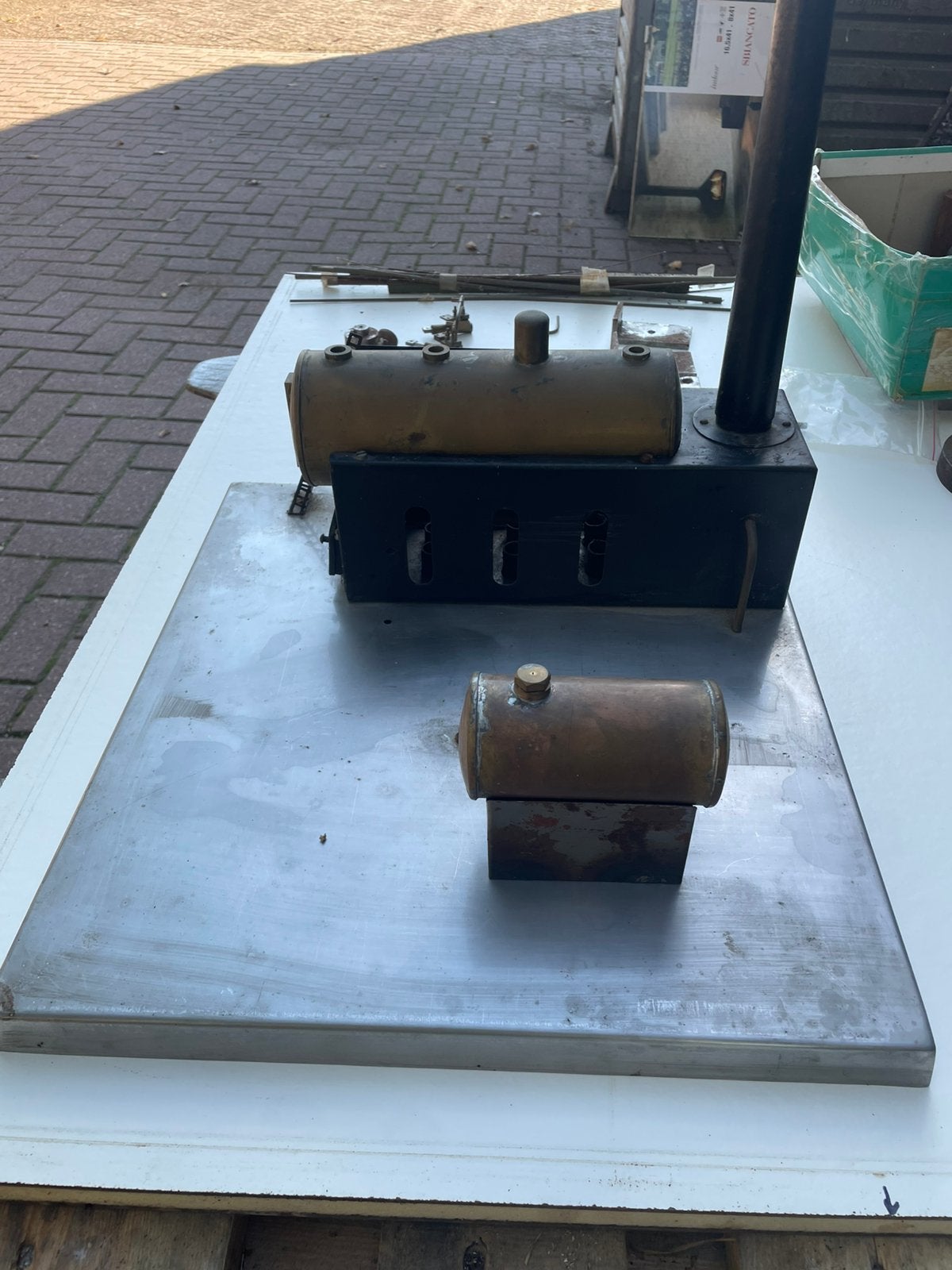 Stoommachine model in onderdelen, Ophalen, Zo goed als nieuw, 1:50 tot 1:144