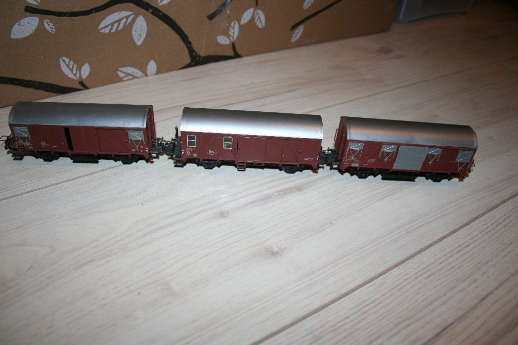 trix express gesloten goederen wagons, Gebruikt, Gelijkstroom, Trix, Wagon