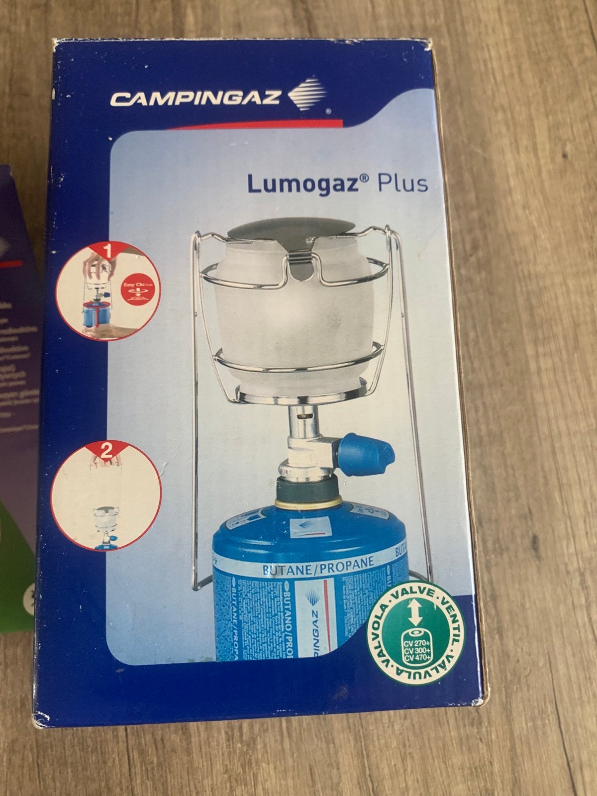 Campingaz Lumogaz Plus gaslamp met mantels, Ophalen of Verzenden, Nieuw