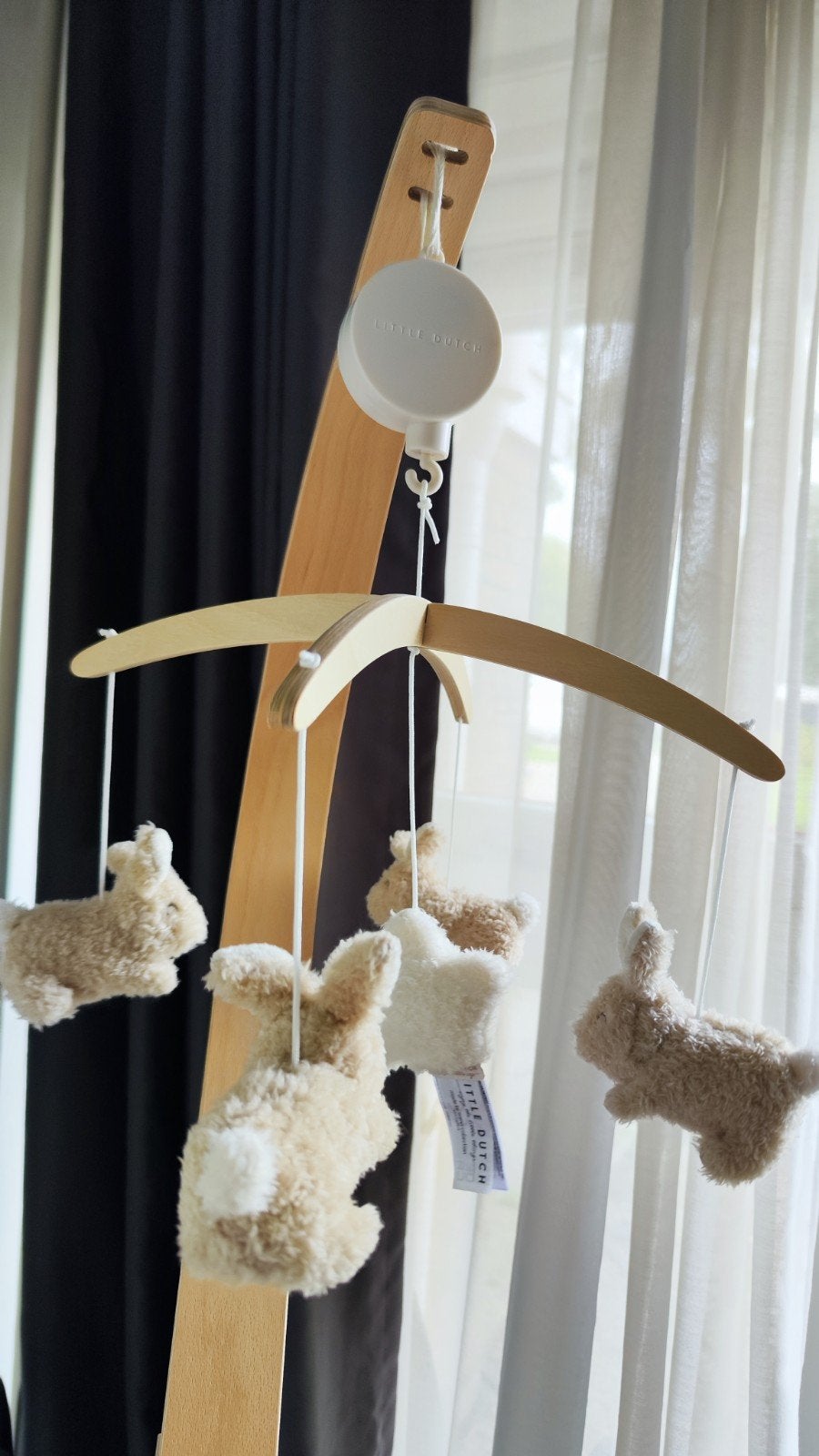Little Dutch Baby Bunny Muziekmobiel, Kinderen en Baby's, Ophalen of Verzenden, Zo goed als nieuw, Mobiel, Met geluid