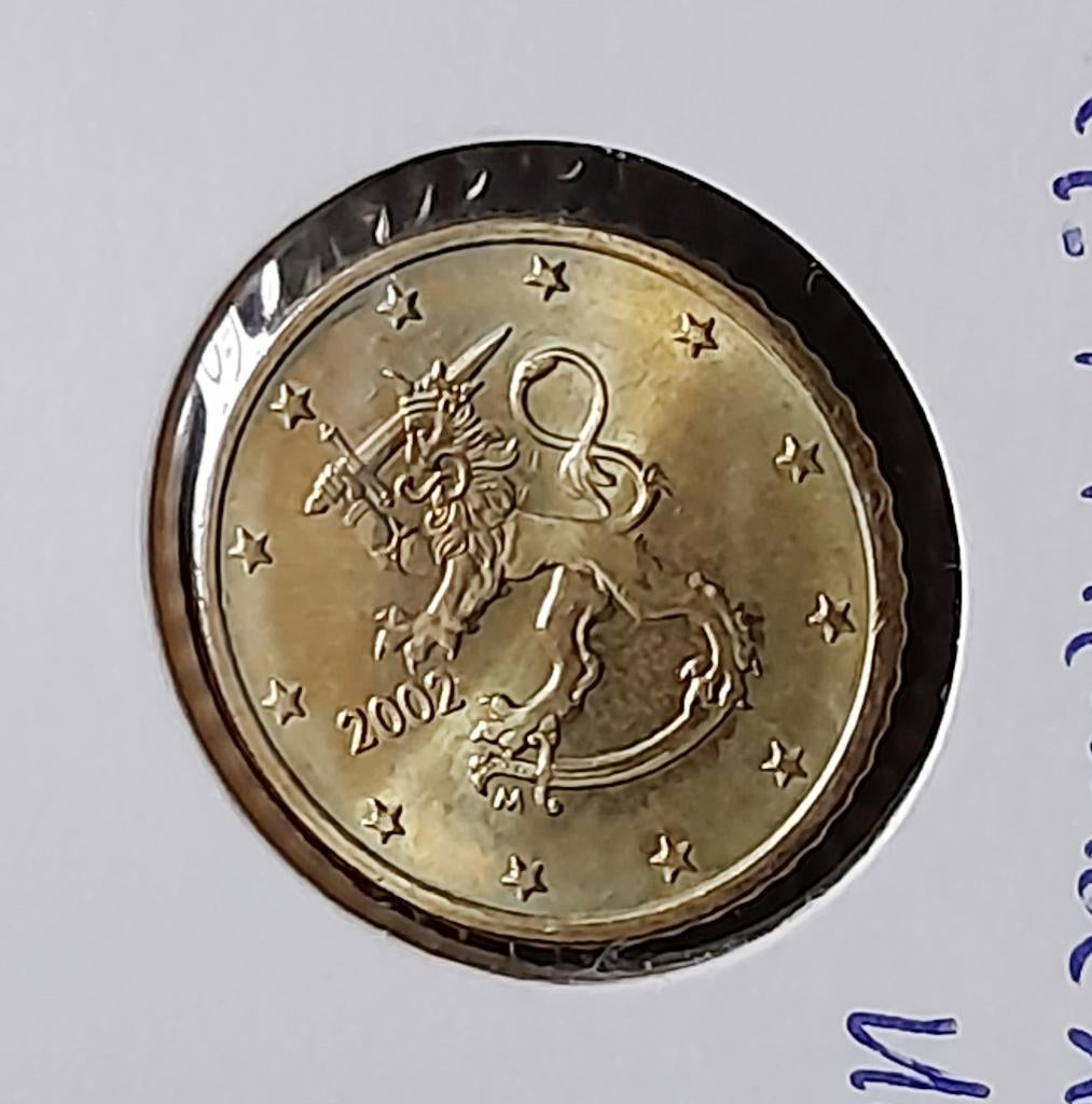 Finland 50 cent 2002 UNC, Ophalen of Verzenden, Finland, 50 cent, Losse munt