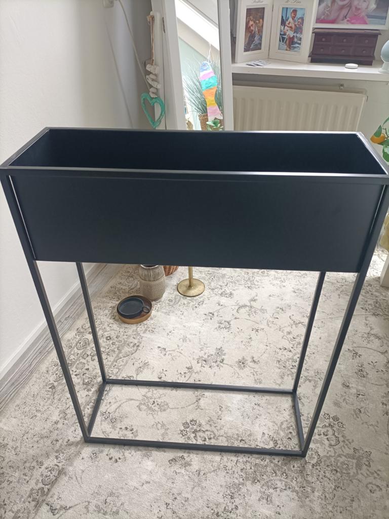Plantenbak zwart, Ophalen, Zo goed als nieuw, Rond, Kunststof