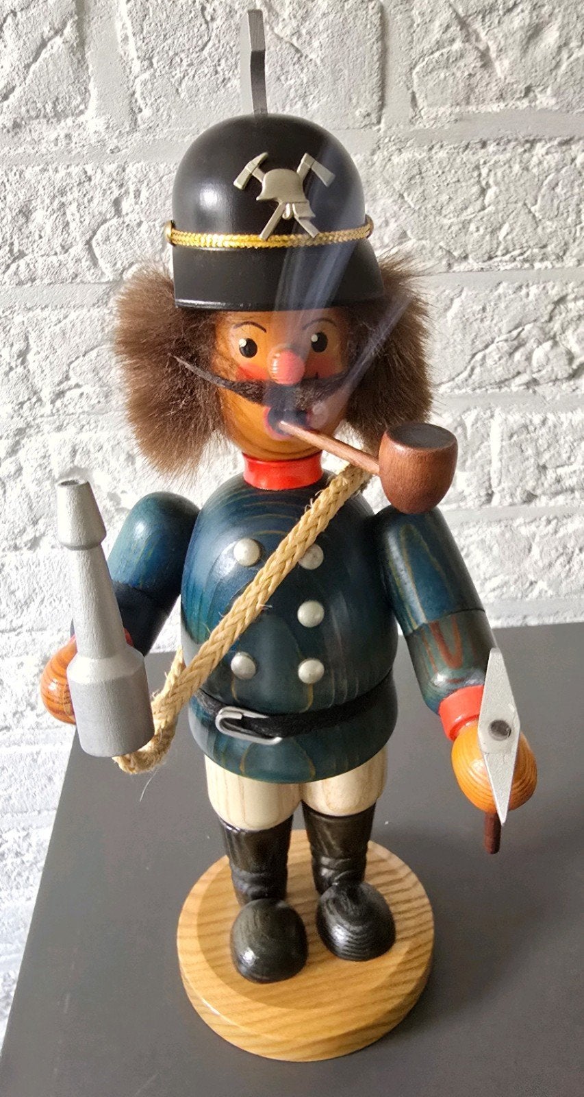 Raucherman Feuerwehrmann 29cm  Vintage Zeldzaam item, Ophalen of Verzenden, Gebruikt
