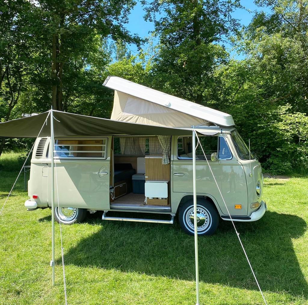 Volkswagen T2 a/b Westfalia camper 1971 - WEGENBELASTINGVRIJ, Caravans en Kamperen, Campers, Buscamper of Camperbus, Volkswagen