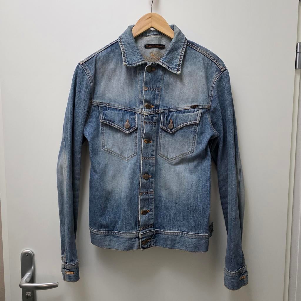 Nudie Jeans Conny Denim Jacket - Lichtblauw - Maat M, Nudie Jeans, Zo goed als nieuw, Verzenden, Maat 48/50 (M)