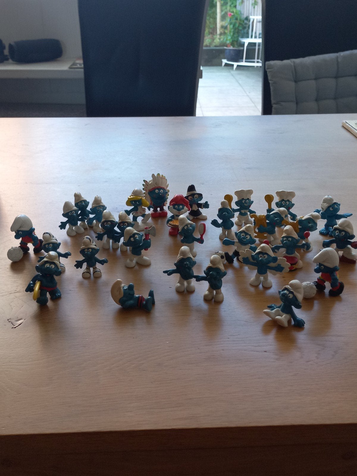 Grote collectie Smurfen poppetjes - Vintage en divers, Verzamelen, Ophalen of Verzenden, Gebruikt, Verschillende Smurfen, Poppetje, Figuurtje of Knuffel