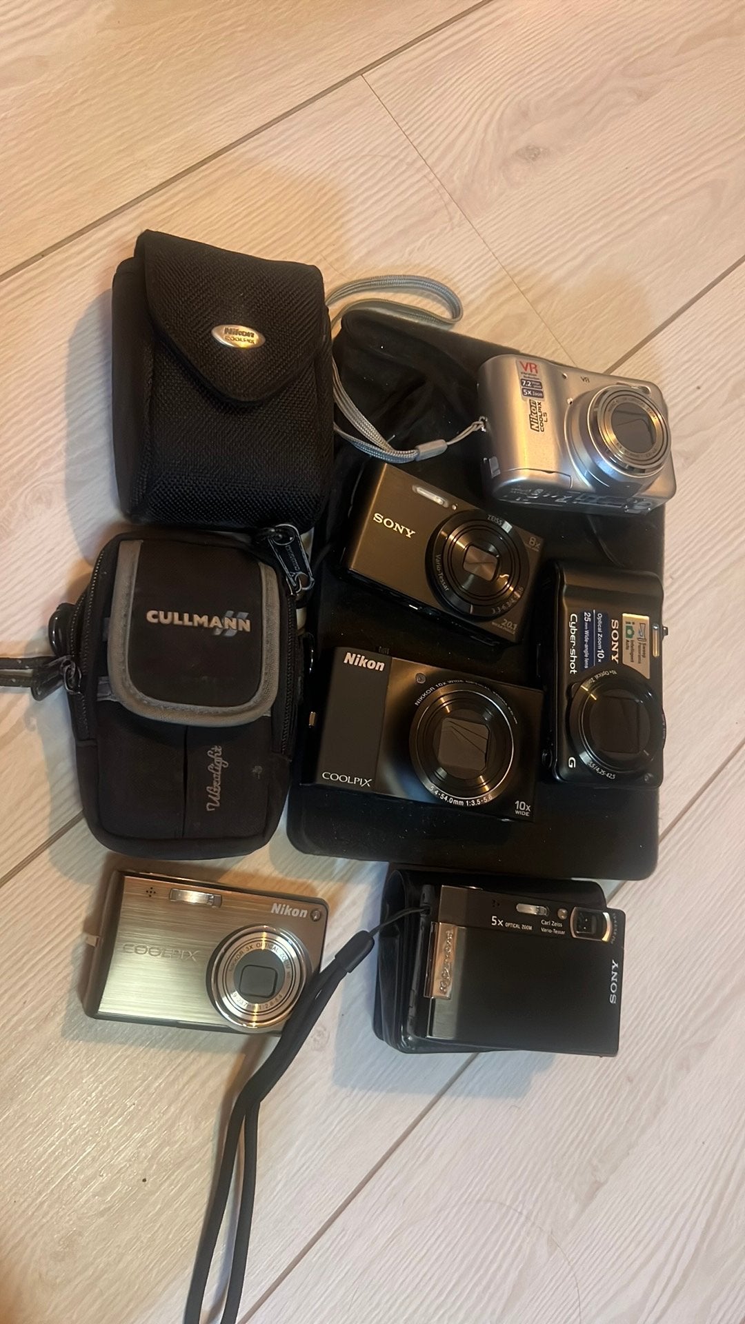 Assorti 6 compact cameras, Ophalen of Verzenden, Zo goed als nieuw, Nikon, 8 keer of meer
