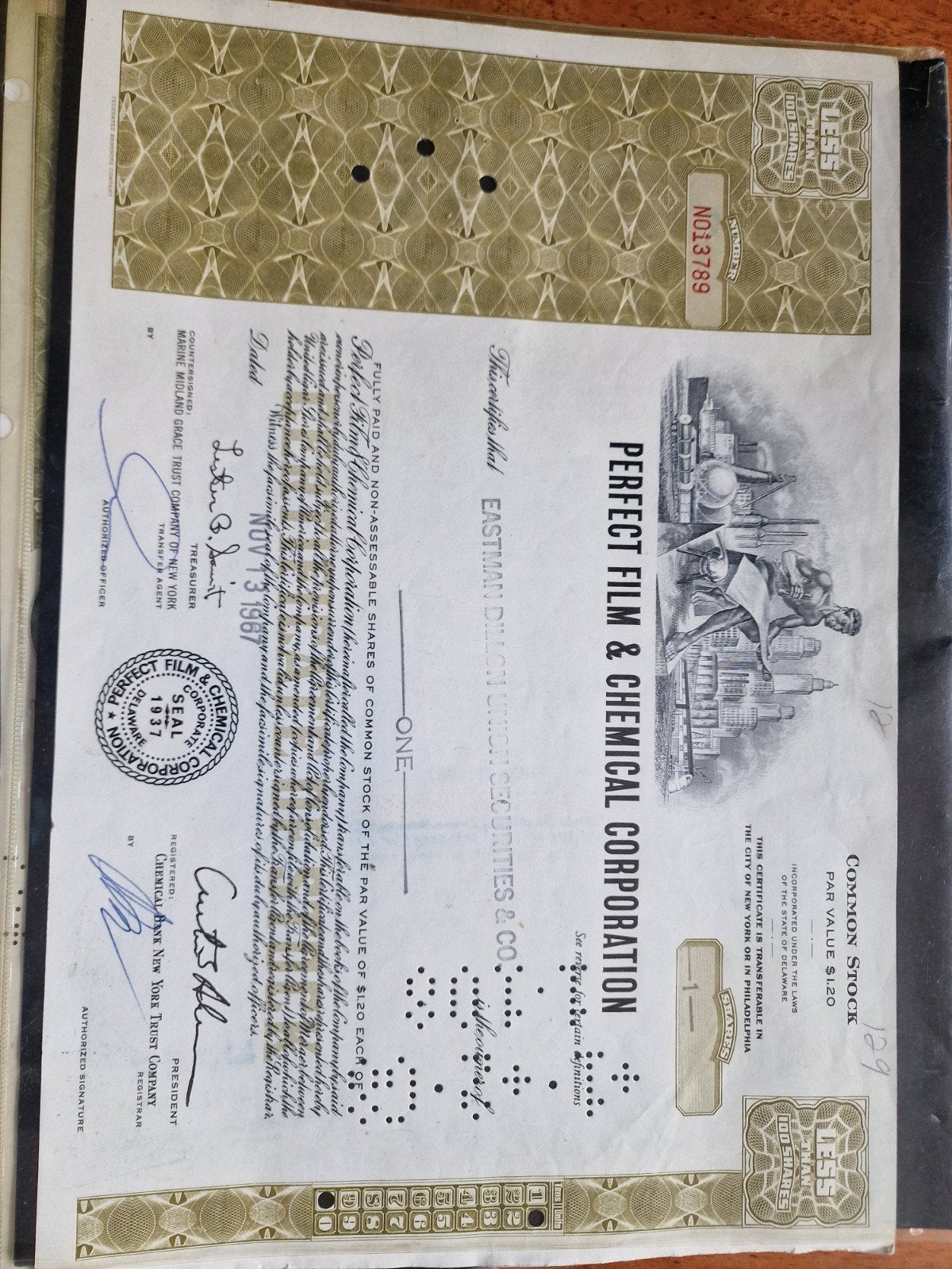 Oude Aandelen: Pan American, Pennsylvania Railroad, Perfect, Ophalen of Verzenden, 1950 tot 1970, Aandeel