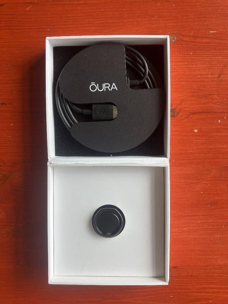 Oura Gen3 Heritage Black US11 Set, Gebruikt, Verzenden, Zwart, Oura ring