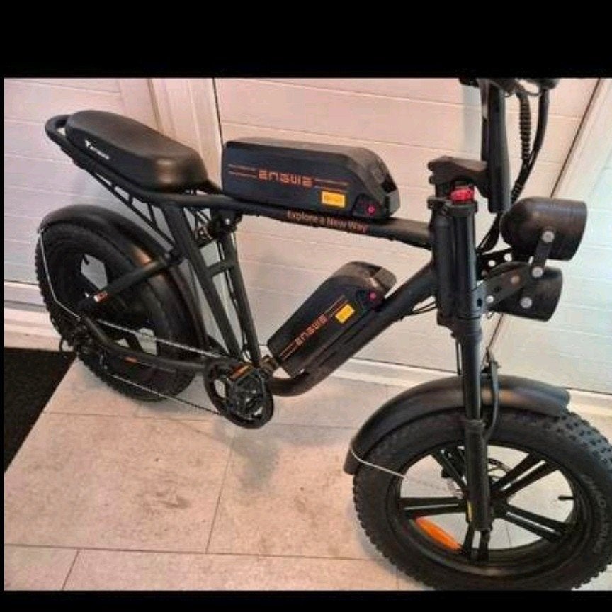 Elektrische fiets met dikke banden en dubbele accu, Fietsen en Brommers, Elektrische fietsen, Ophalen of Verzenden, Zo goed als nieuw