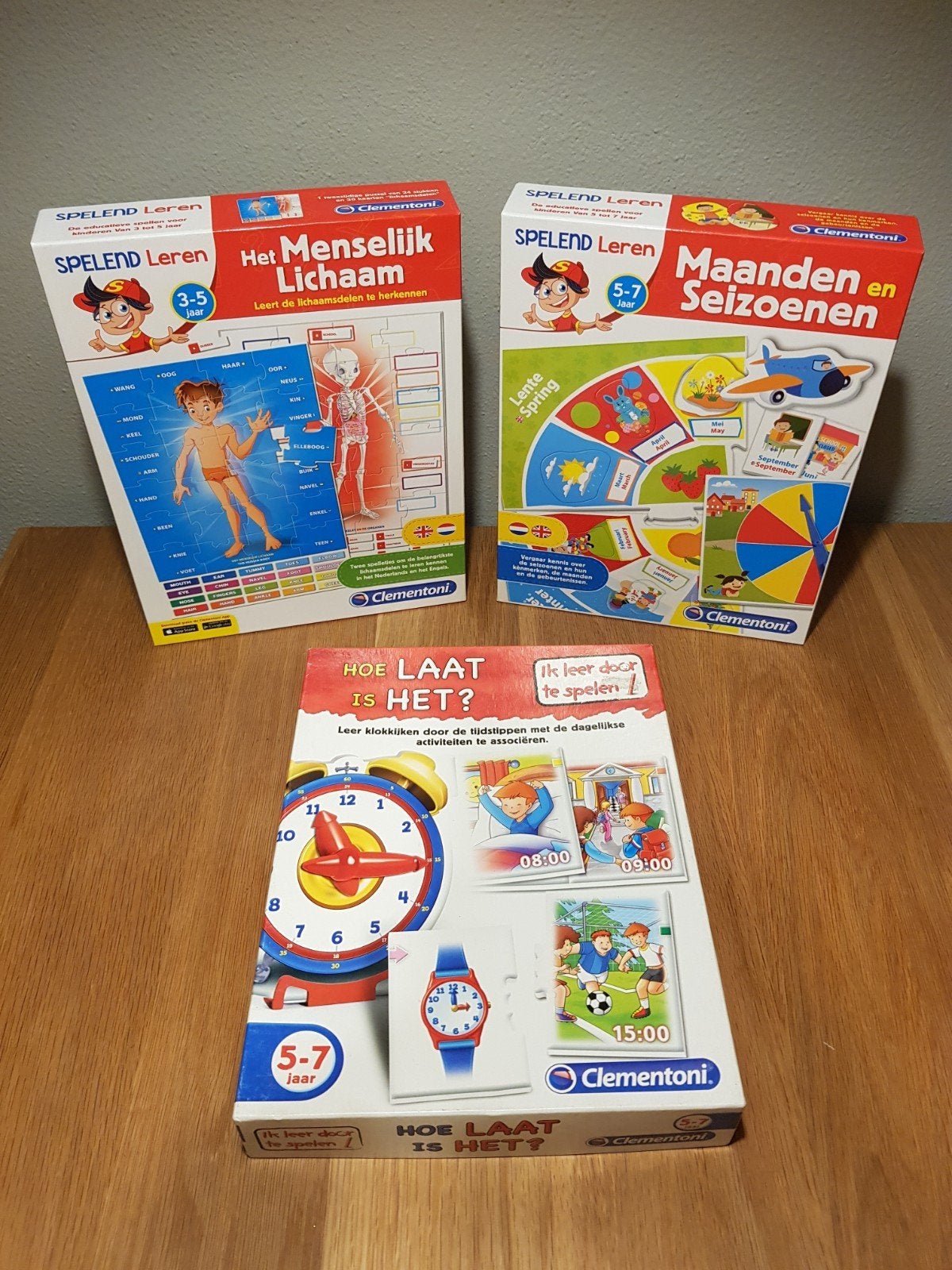 3 Clementoni spelend leren spelletjes, Ophalen of Verzenden, Zo goed als nieuw, Puzzelen