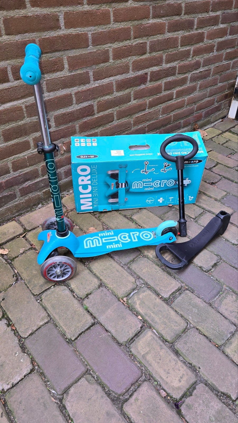 Micro Mini 3in1 Deluxe Step - Blauw, Ophalen of Verzenden, Zo goed als nieuw, Gewone step, Micro