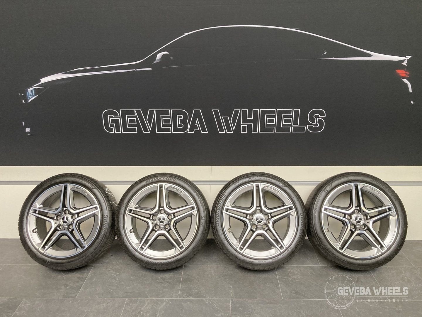 18” originele Mercedes A W177 AMG velgen + banden 5x112 A177, Auto-onderdelen, Banden en Velgen, 18 inch, Gebruikt, -, -