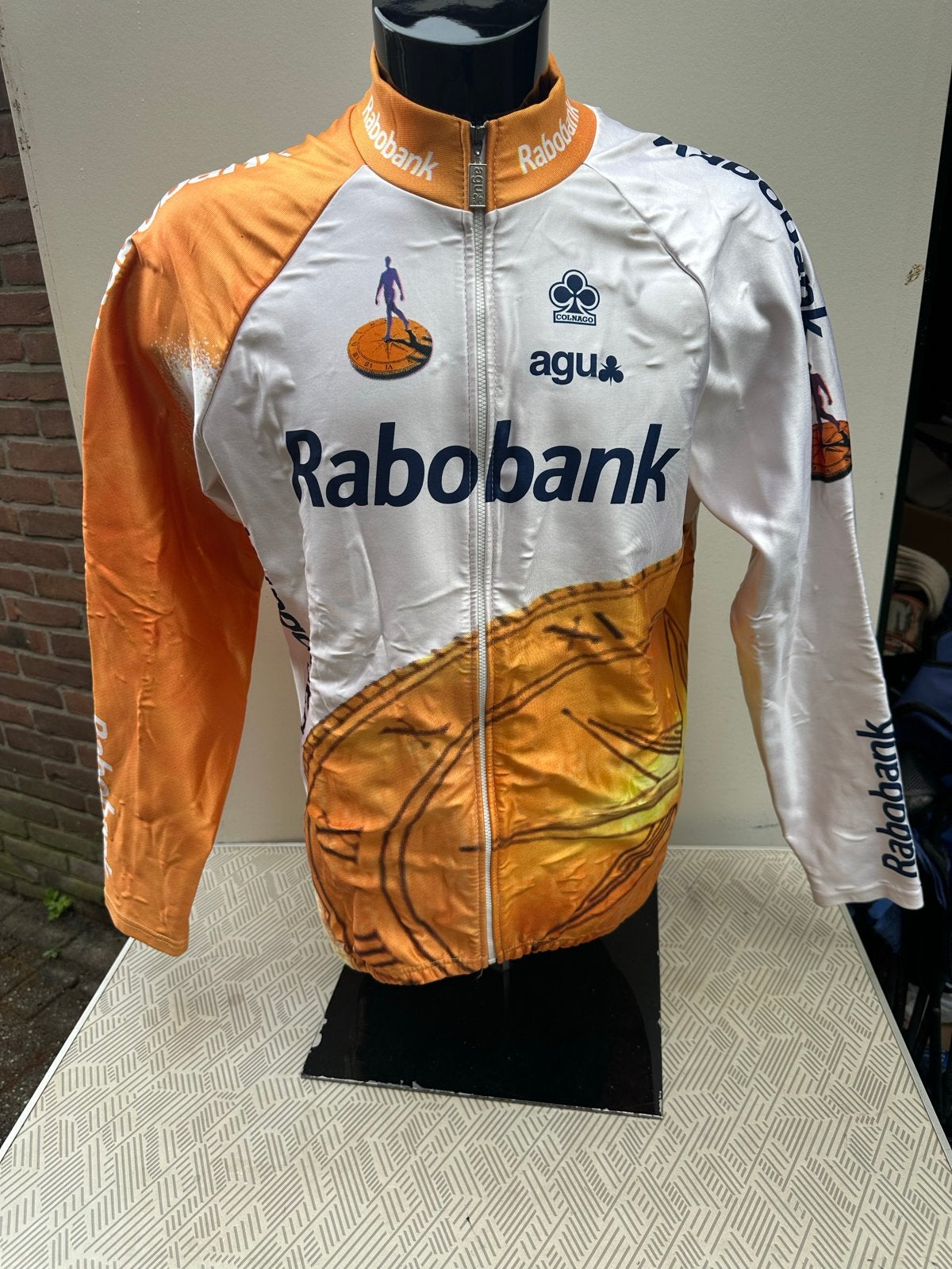 Vintage Rabobank AGU Sport Fietsjack Maat L, Gebruikt, Heren, Ophalen of Verzenden, L
