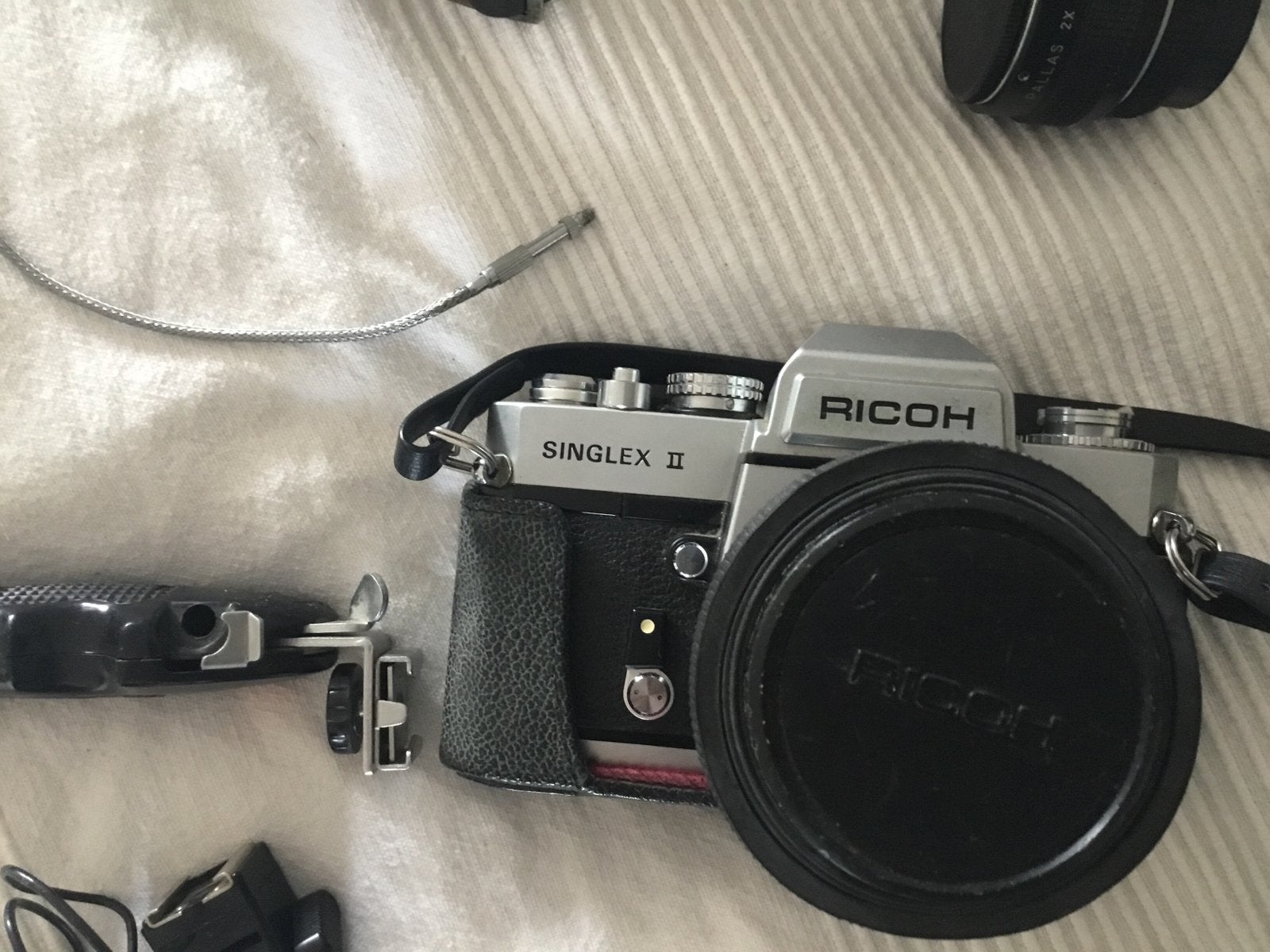 Ricoh Singlex II Analoge Spiegelreflexcamera met Accessoires, Ophalen of Verzenden, Gebruikt, Spiegelreflex, Overige Merken