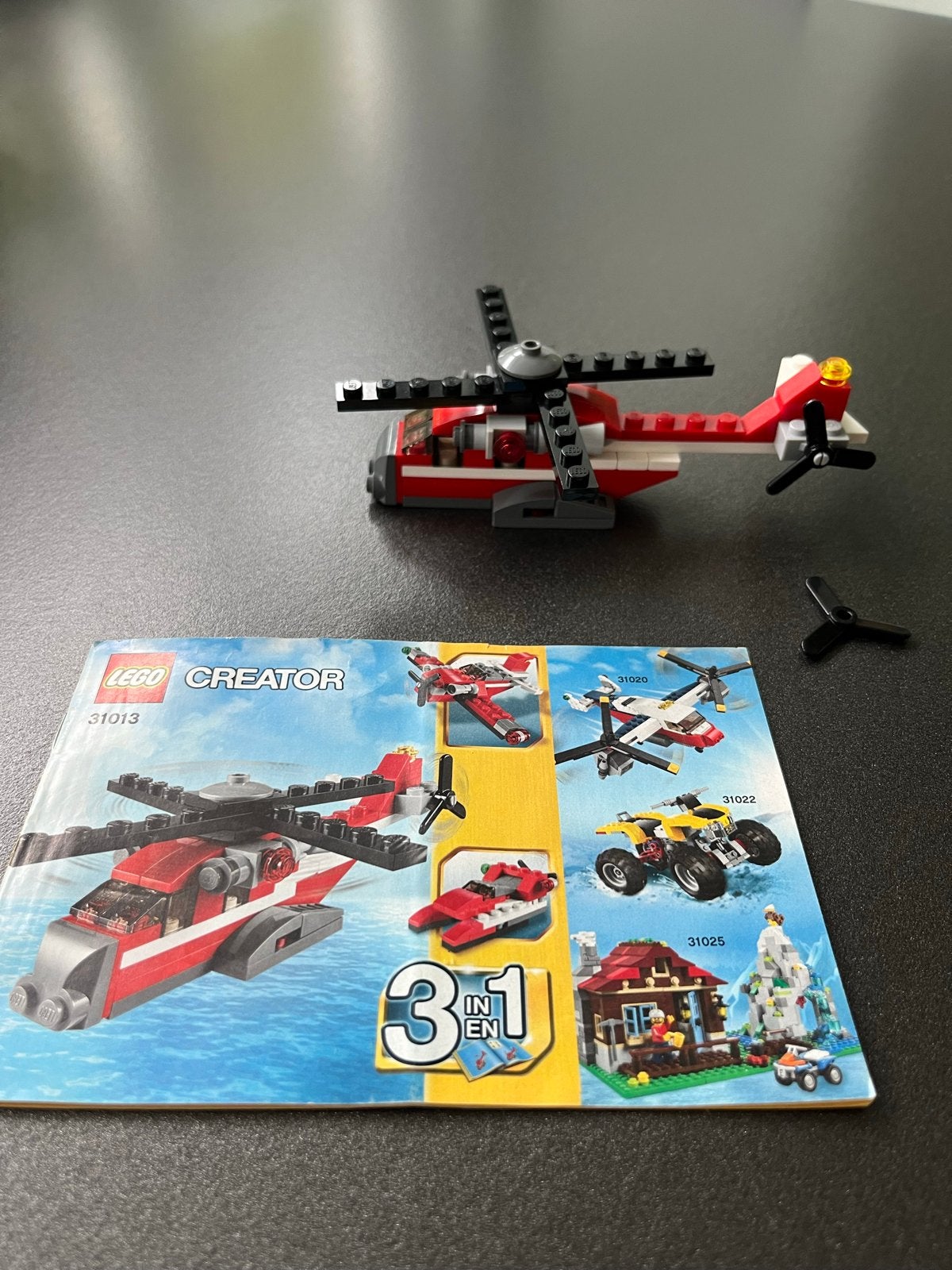 LEGO Creator 31013 Rode Helikopter 3-in-1 (Sinterklaas/Kerst, Ophalen of Verzenden, Gebruikt, Overige merken