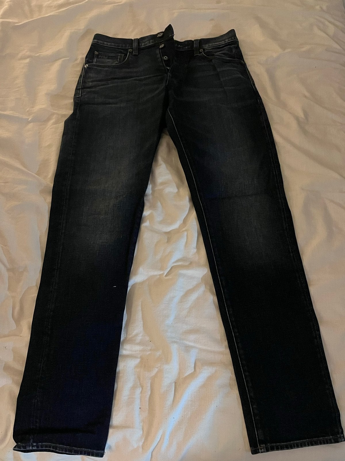 G-Star RAW 3301 Straight Tapered Jeans - W32, Verzenden, Zo goed als nieuw, Blauw, W32 (confectie 46) of kleiner