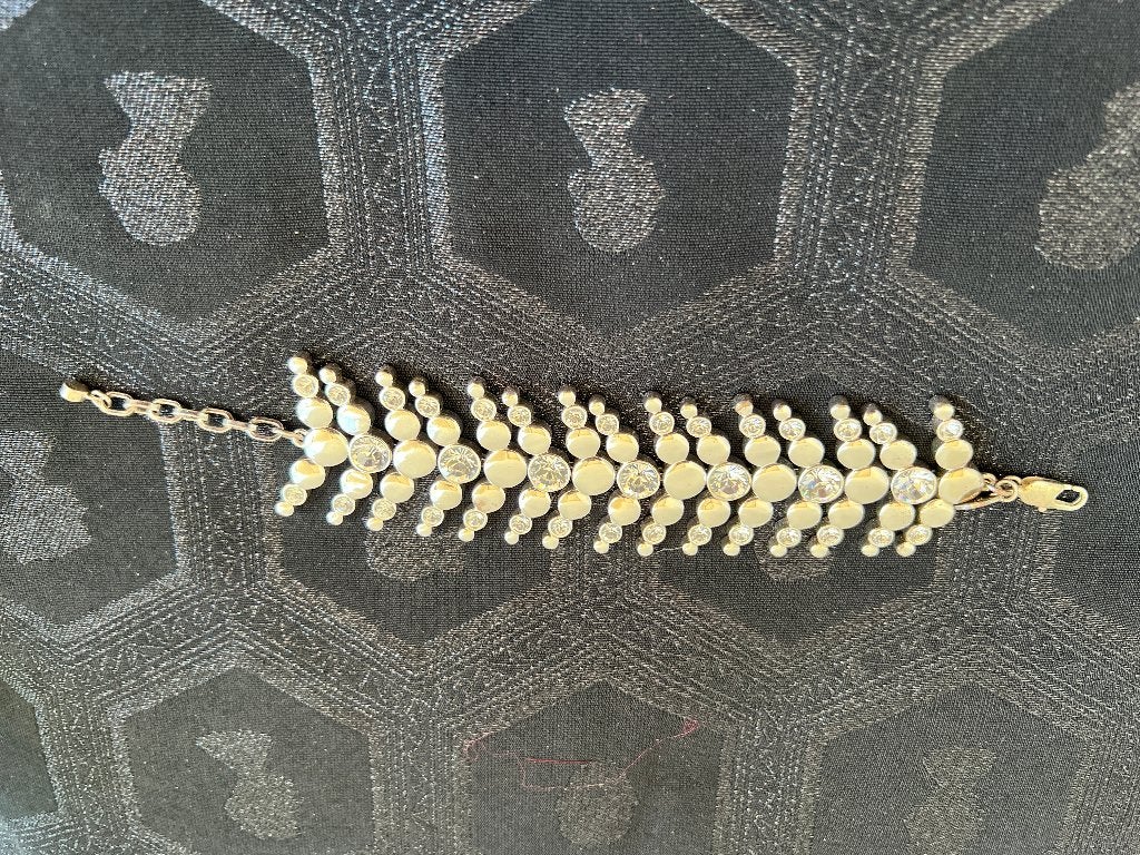 Dyrberg/Kern statement armband met kristallen, Met kristal, Overige materialen, Verzenden, Zo goed als nieuw