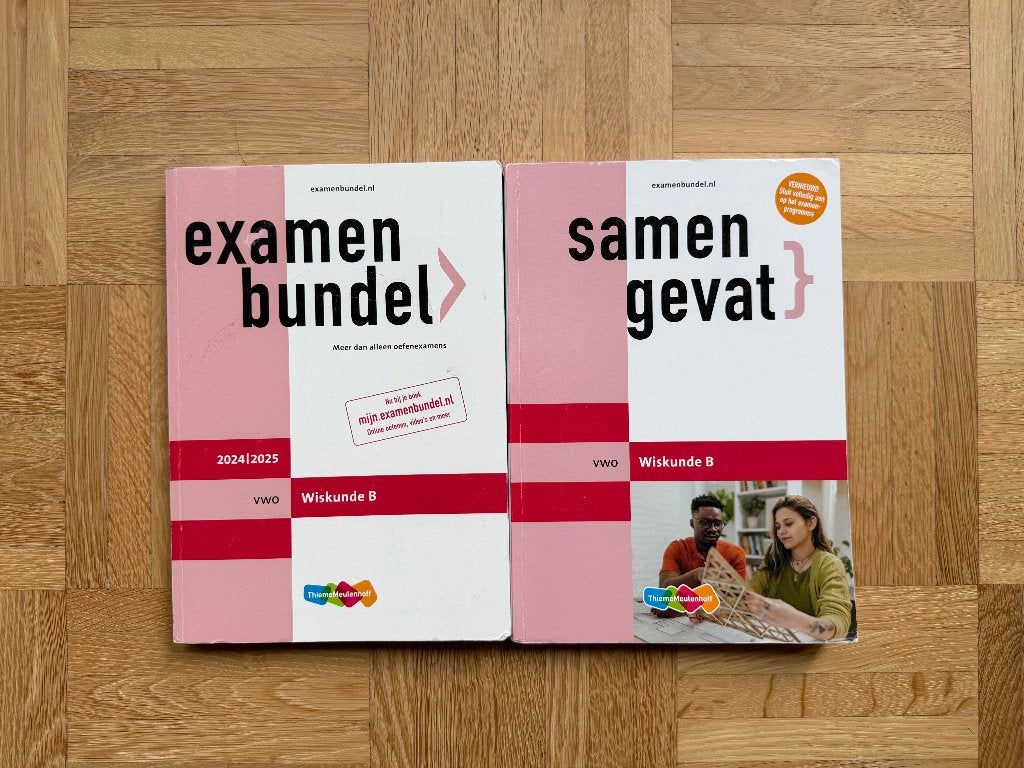 Examenbundel 2024/2025 VWO Wiskunde B + Samengevat, VWO, ThiemeMeulenhoff, Ophalen of Verzenden, Zo goed als nieuw