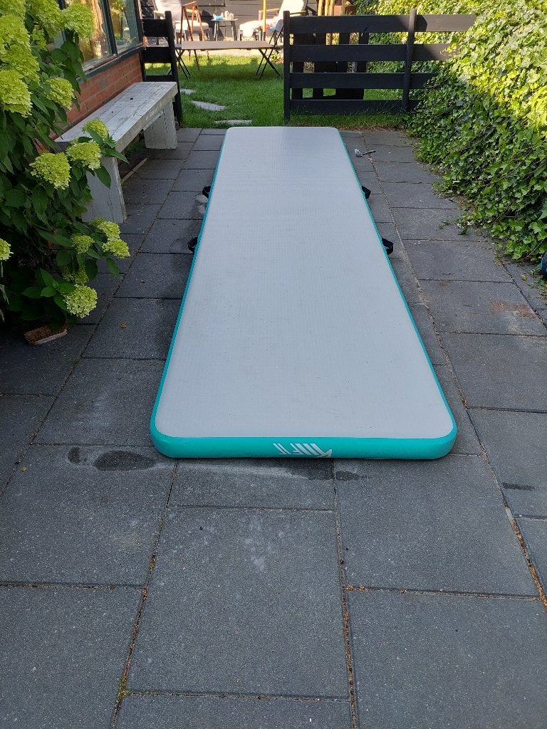 Airtrack zgan, Ophalen, Kindermaat 122 t/m 140, Zo goed als nieuw, Blauw