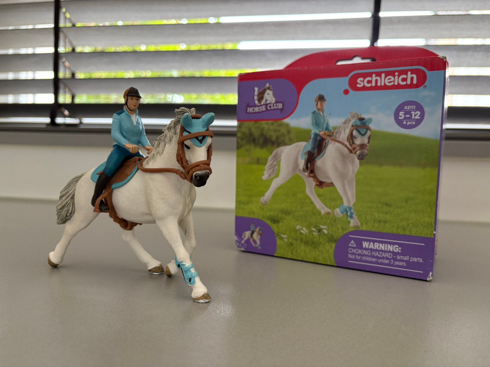 Schleich Horse Club Wedstrijdamazone 42111, Ophalen of Verzenden, Zo goed als nieuw