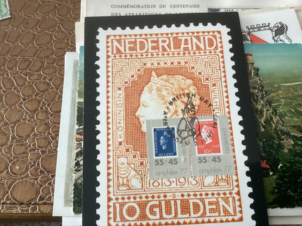 No1817 Kaart Amphilex British day 2juni 1977 Nederland, Postzegels en Munten, Postzegels | Eerstedagenveloppen, Ophalen, Onbeschreven