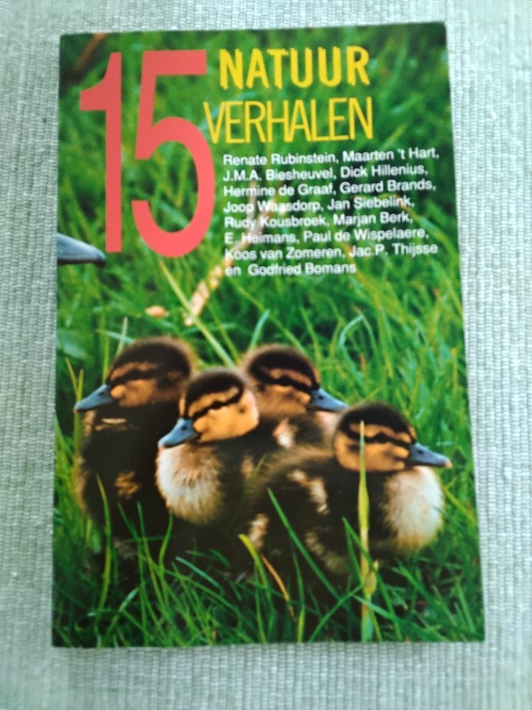 15 Natuurverhalen van bekende Nederlandse Schrijvers, Boeken, Ophalen of Verzenden, Zo goed als nieuw