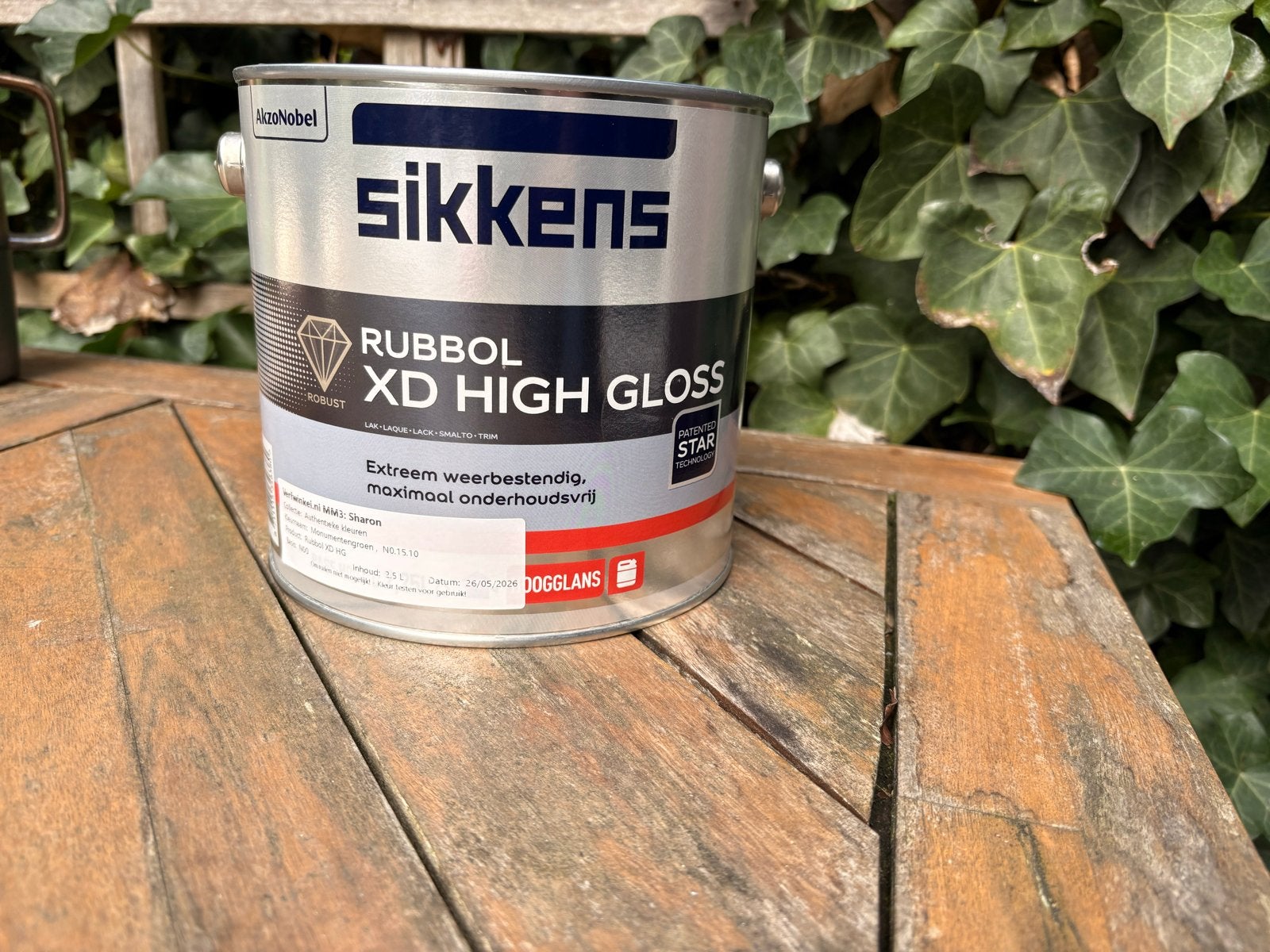 Sikkens Rubbol XD High Gloss - Monumentengroen 2,5L, (nieuw), Doe-het-zelf en Verbouw, Ophalen of Verzenden, Nieuw, Verfspuit of Verfpomp