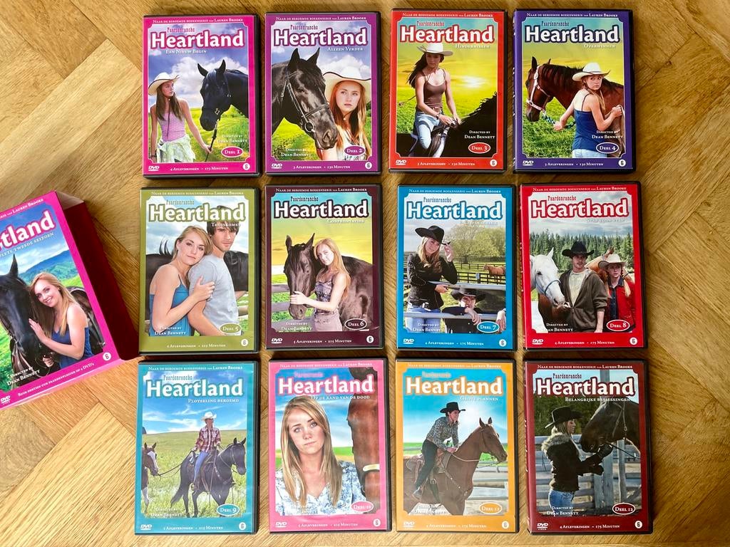 Heartland - Seizoen 1 t/m 3 op DVD (nette staat, met NL), Boxset, Ophalen of Verzenden, Zo goed als nieuw, Dieren