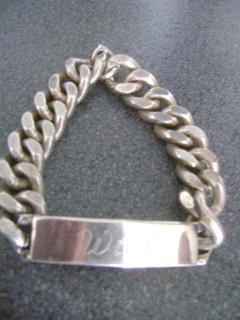 heren armband met naam naam : wiel, Sieraden, Tassen en Uiterlijk, Armbanden, Ophalen of Verzenden, Gebruikt
